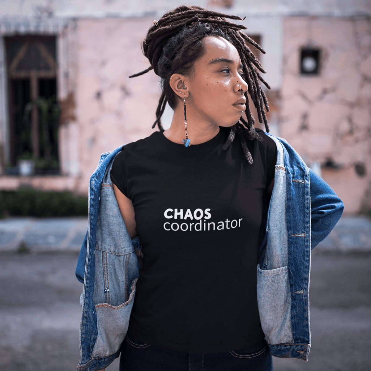 chaos coordinator t-shirt, funny mom life tee with sarcastic humor graphic design