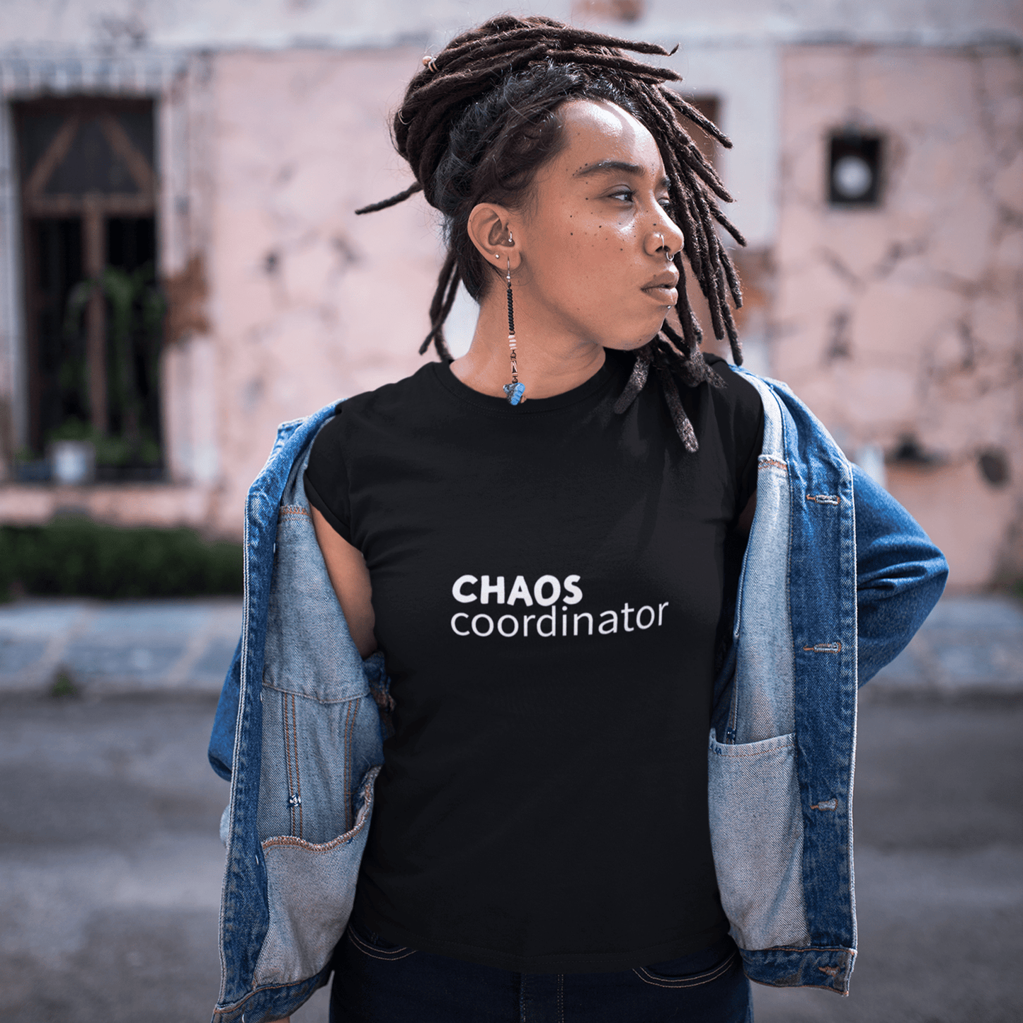 chaos coordinator t-shirt, funny mom life tee with sarcastic humor graphic design