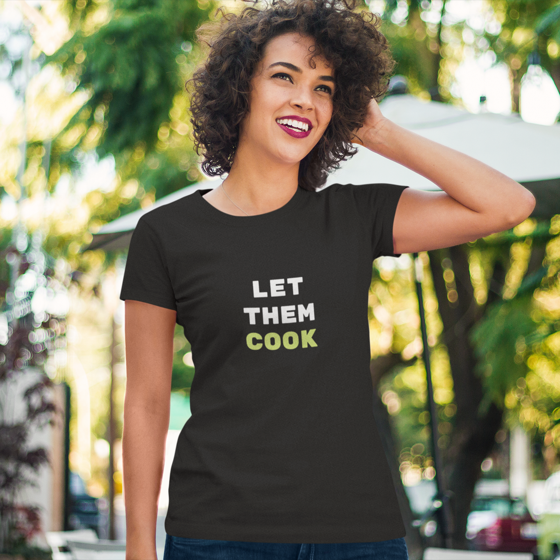 Let Them Cook t-shirt, trending meme tee with funny graphic streetwear design
