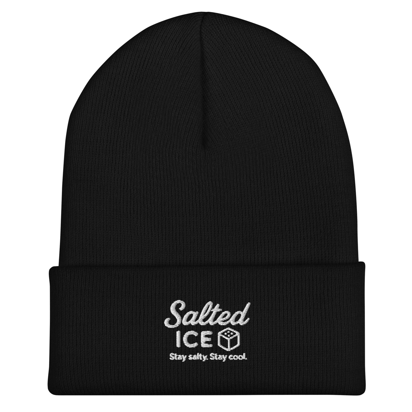 salted ice salted ice beanie | salted ice logo knit beanie | cozy streetwear accessory | gen z casual winter vibes | minimalist stylish headwear