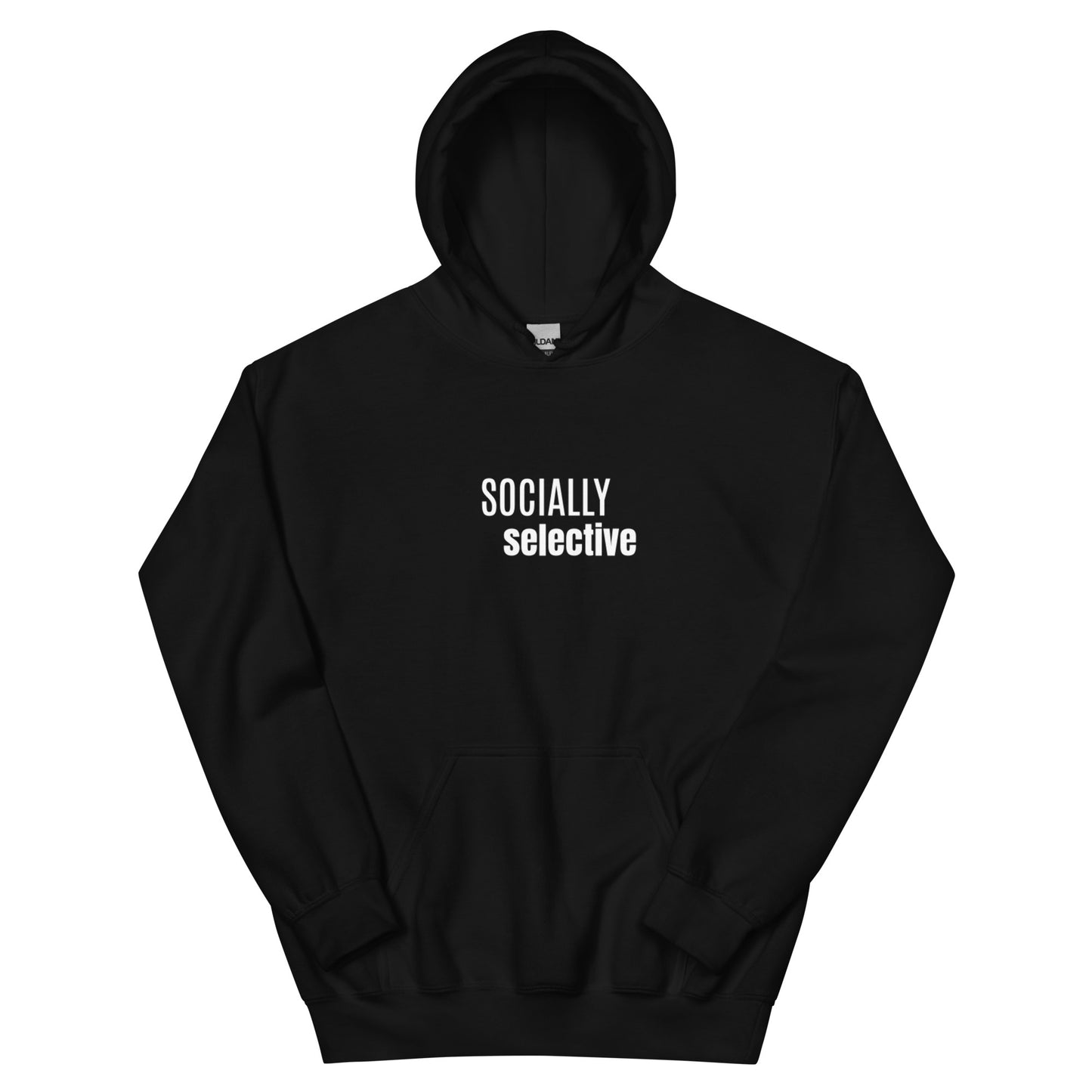 socially selective introvert hoodie, minimal streetwear sweatshirt for introvert lifestyle