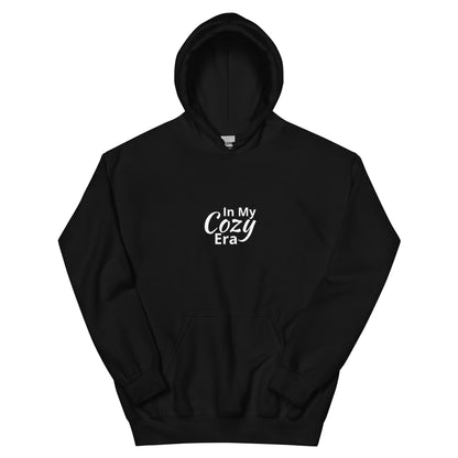 In My Cozy Era hoodie, soft aesthetic chill lifestyle sweatshirt with minimal streetwear design