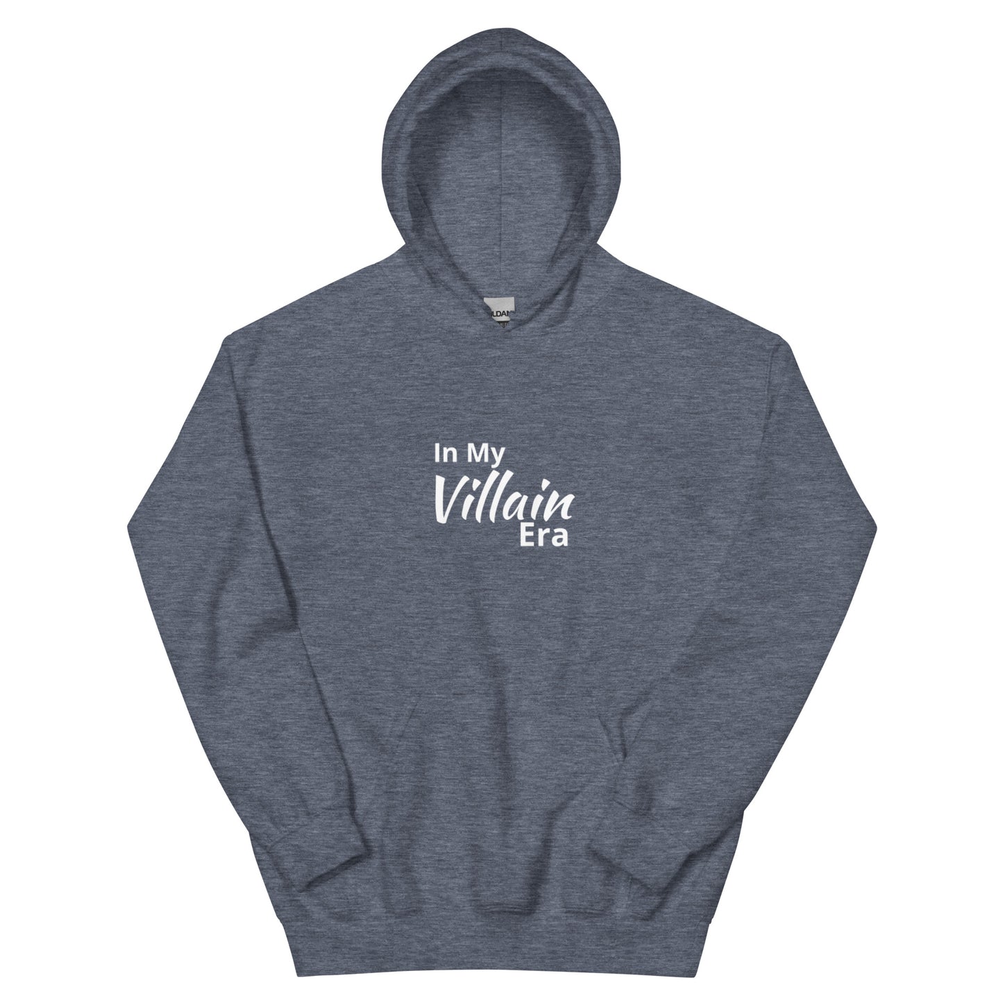in my villain era hoodie, edgy streetwear sweatshirt with bold minimal graphic design