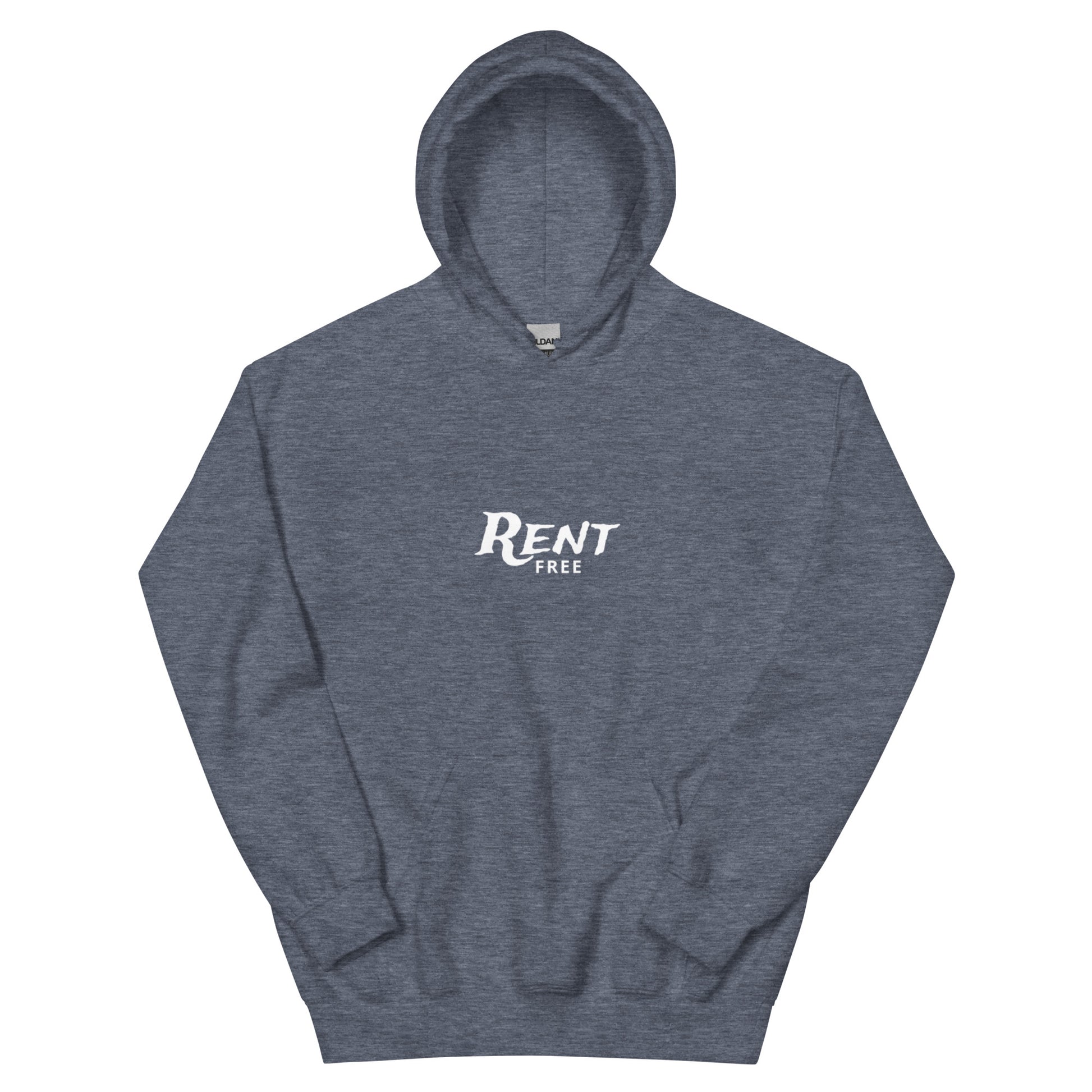 Salted Ice Rent Free Hoodie | rent free aesthetic hoodie | living rent free meme hoodie | gen z sarcastic vibes streetwear hoodie | minimalist witty quote hoodie