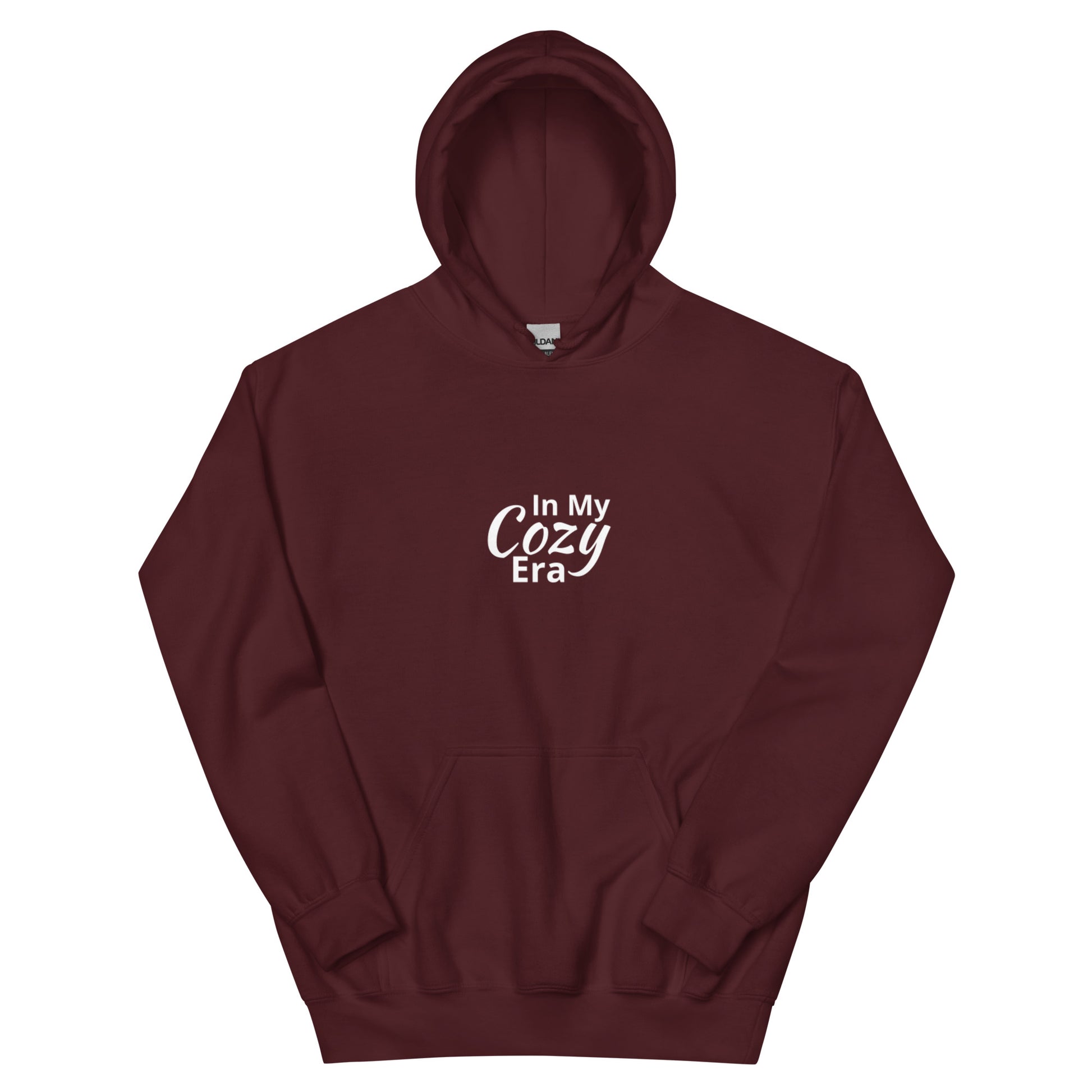 In My Cozy Era hoodie, soft aesthetic chill lifestyle sweatshirt with minimal streetwear design