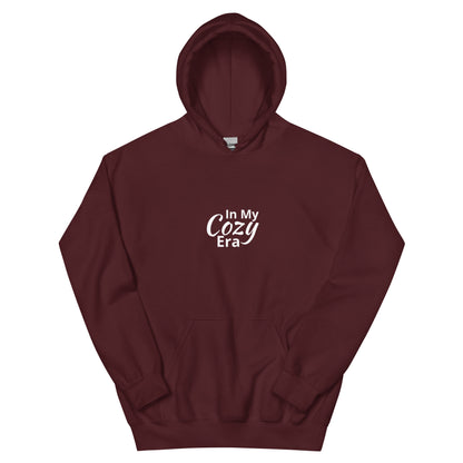 In My Cozy Era hoodie, soft aesthetic chill lifestyle sweatshirt with minimal streetwear design
