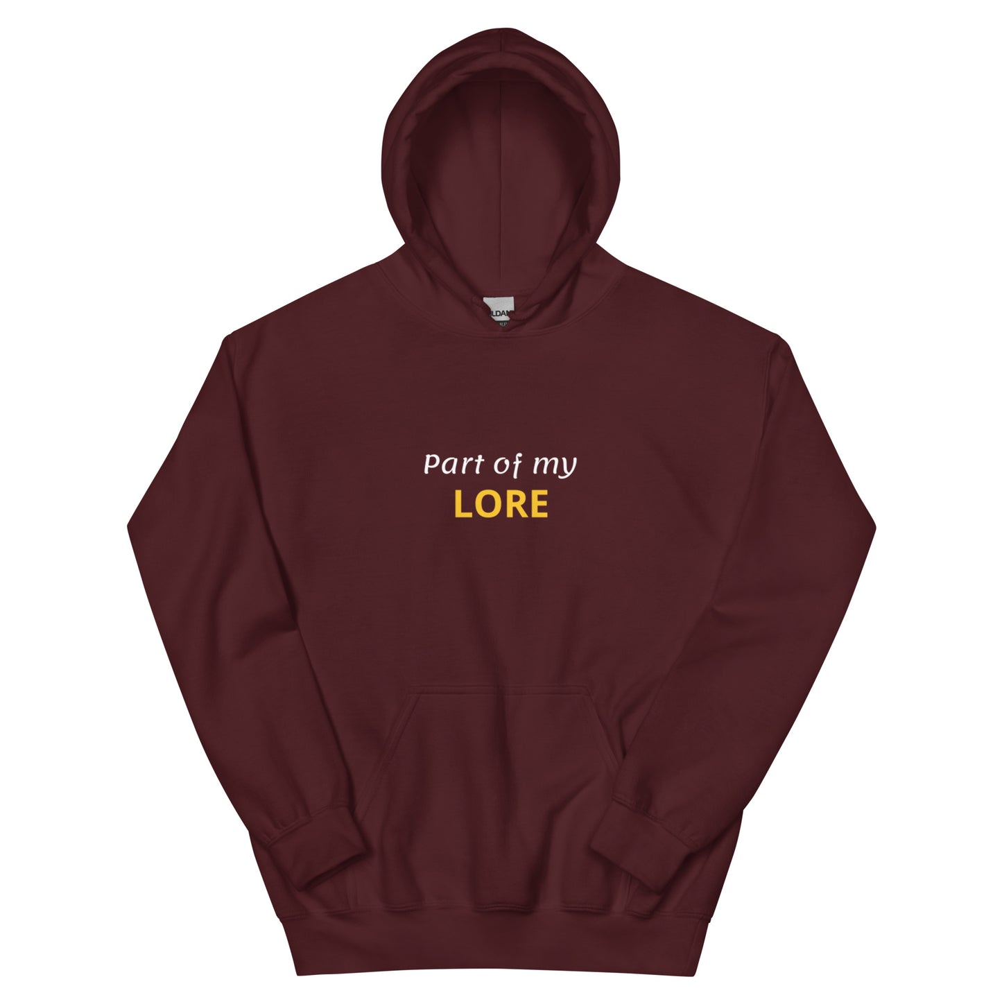 part of my lore hoodie, funny internet slang sweatshirt with aesthetic streetwear design