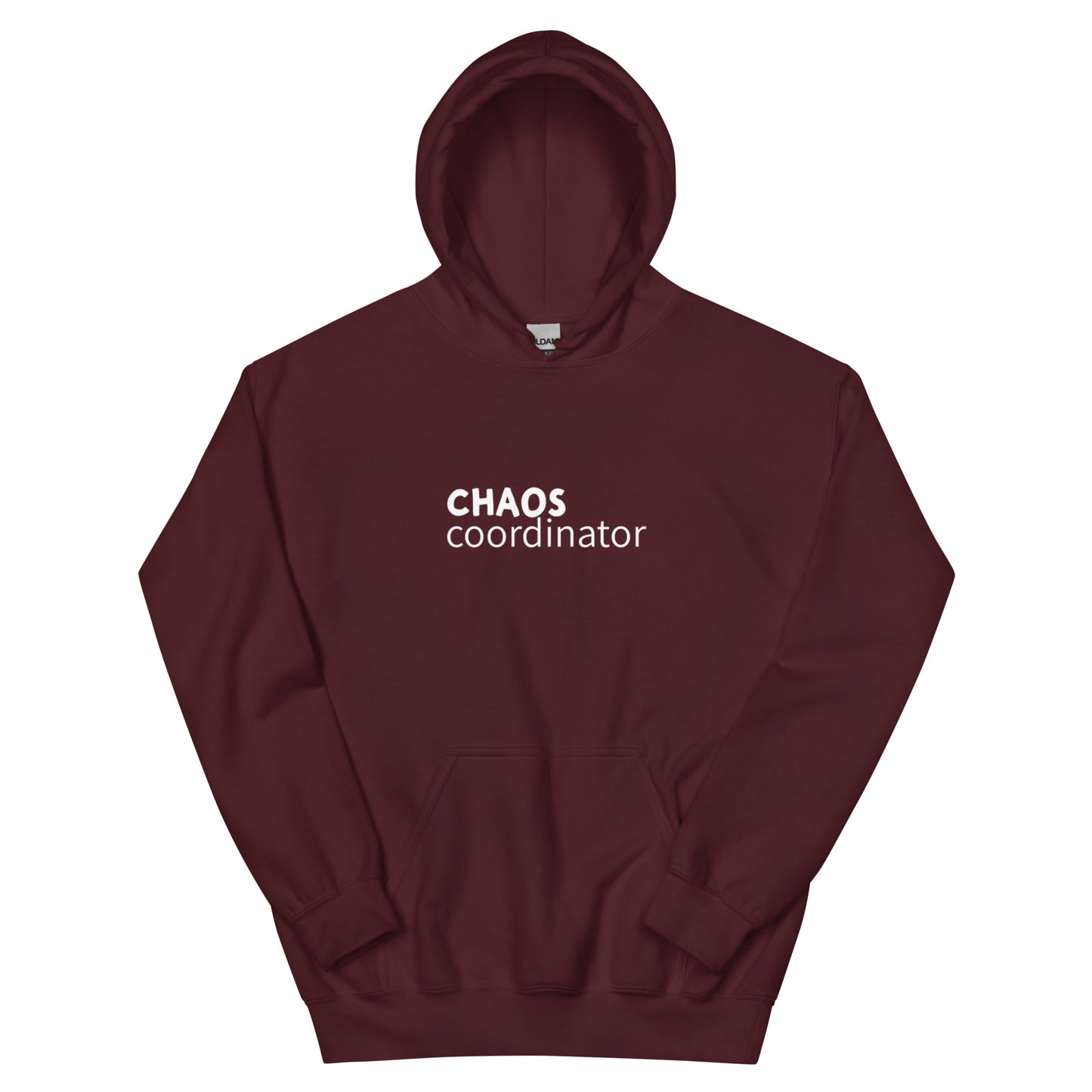 chaos coordinator hoodie, funny mom sweatshirt with minimal streetwear design