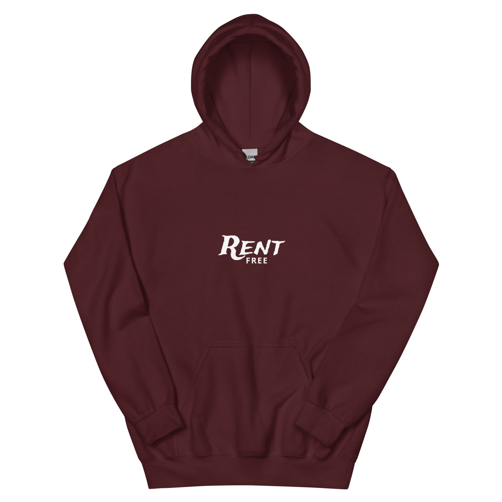 Salted Ice Rent Free Hoodie | rent free aesthetic hoodie | living rent free meme hoodie | gen z sarcastic vibes streetwear hoodie | minimalist witty quote hoodie