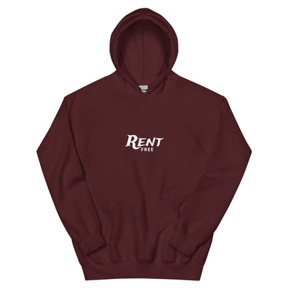 Salted Ice Rent Free Hoodie | rent free aesthetic hoodie | living rent free meme hoodie | gen z sarcastic vibes streetwear hoodie | minimalist witty quote hoodie