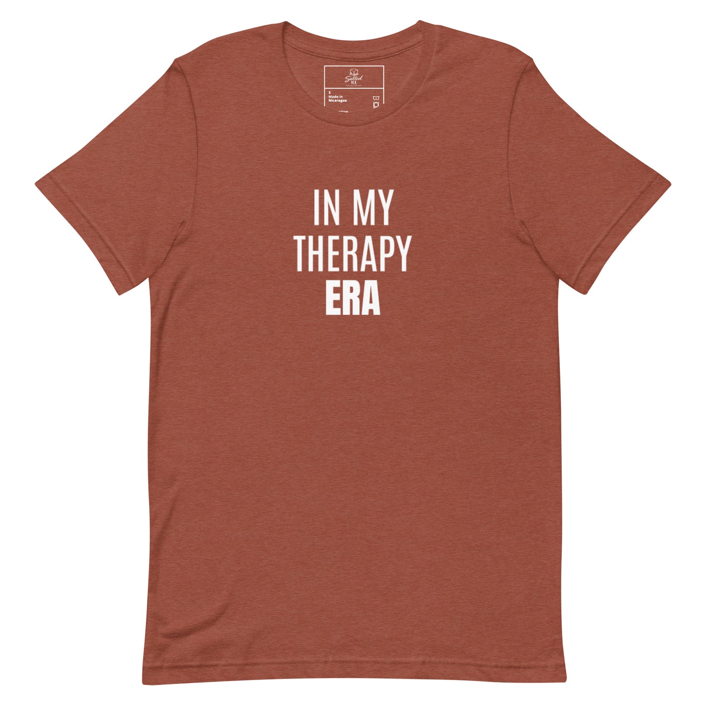 in my therapy era t-shirt, mental health healing era graphic tee with minimal streetwear style