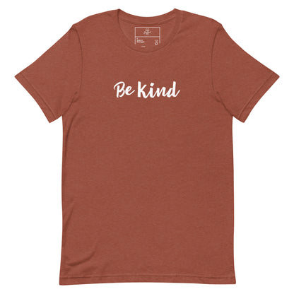 Be Kind t-shirt, positive minimal aesthetic graphic tee with clean streetwear style