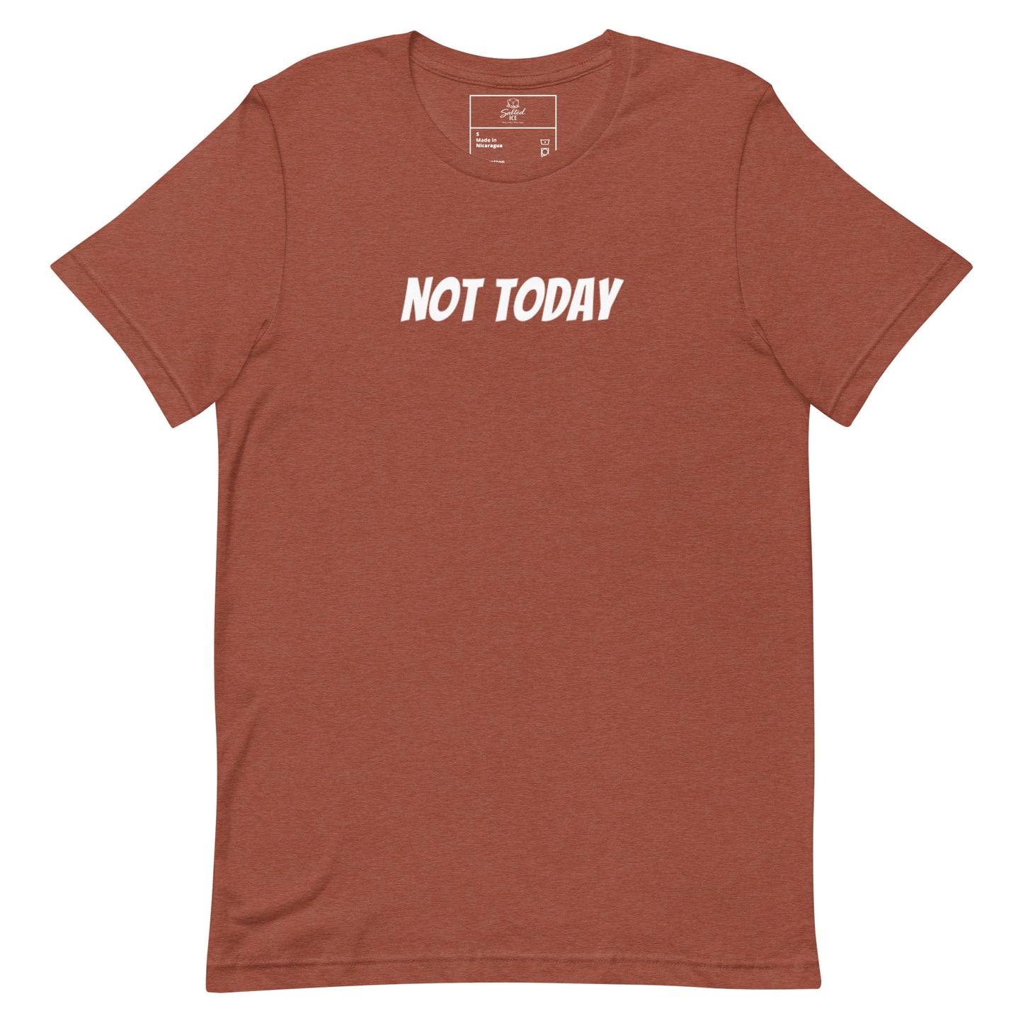 not today t-shirt, funny sarcastic mood graphic tee with minimal streetwear design
