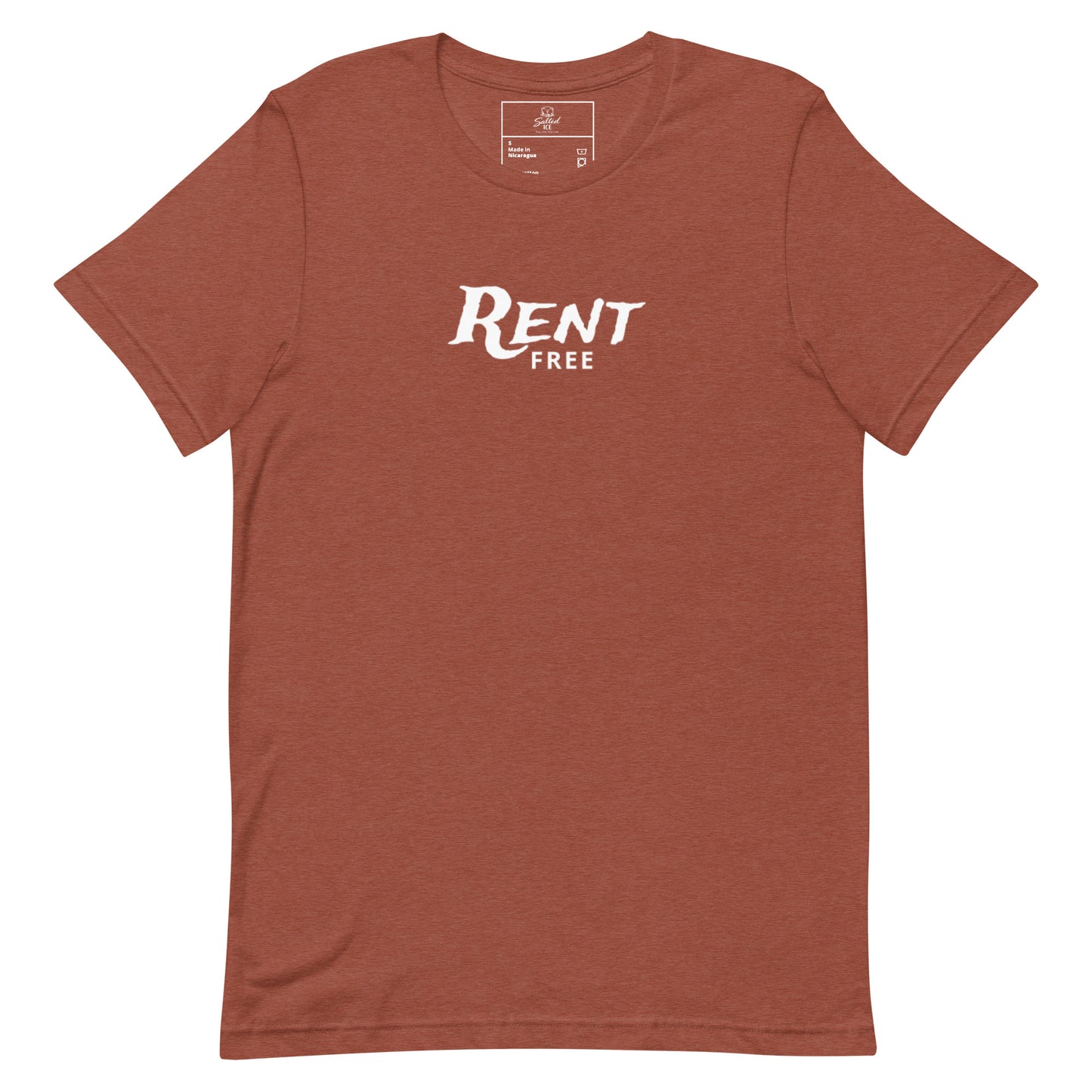 rent free t-shirt, funny mindset tee with sarcastic graphic streetwear design