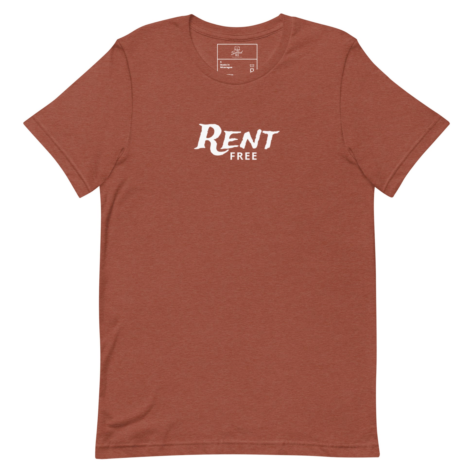 Rent Free t-shirt, funny mindset tee with sarcastic graphic streetwear design