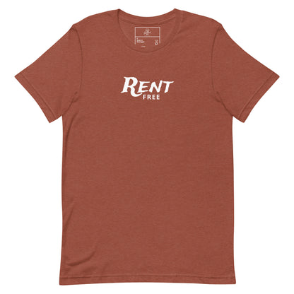 Rent Free t-shirt, funny mindset tee with sarcastic graphic streetwear design