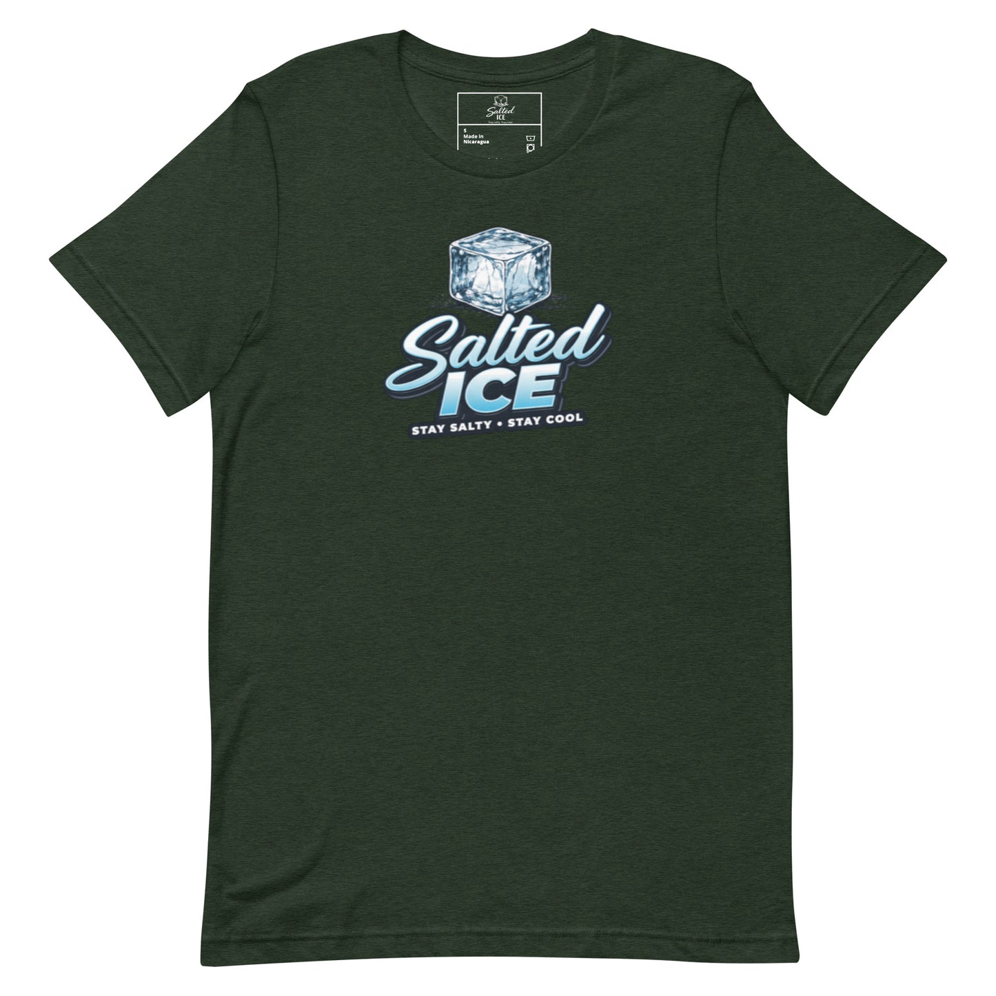 salted ice logo t-shirt | salted ice logo graphic tee | minimalist logo streetwear t-shirt | gen z casual aesthetic tee | iconic brand statement t-shirt