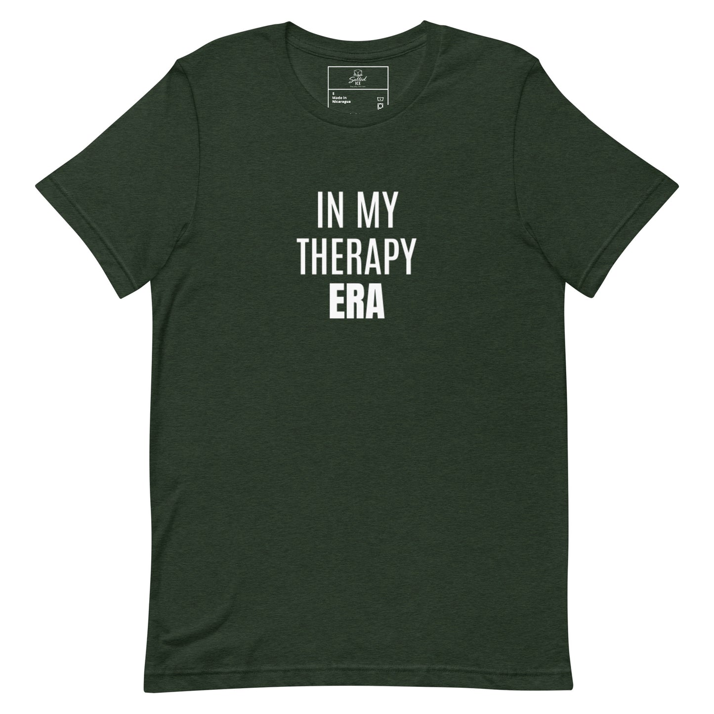 in my therapy era t-shirt, mental health healing era graphic tee with minimal streetwear style