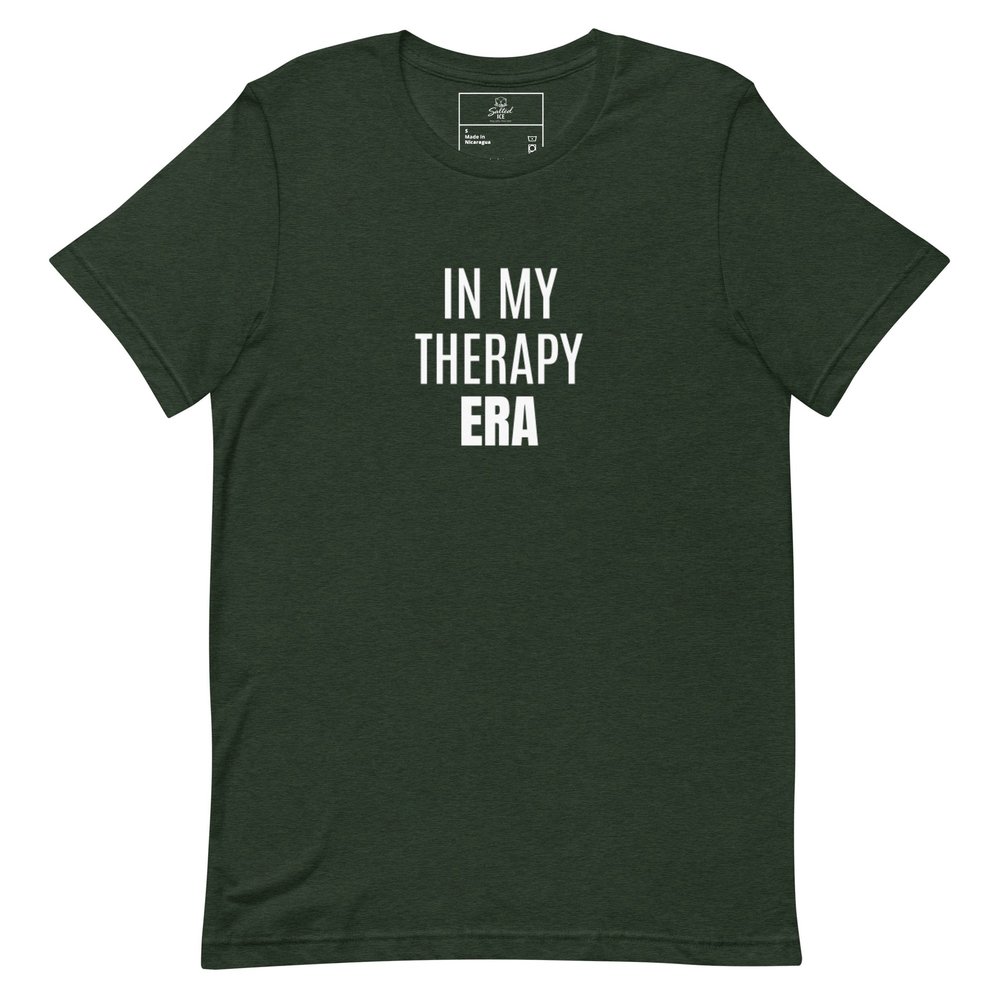 In My Therapy Era t-shirt, mental health healing era graphic tee with minimal streetwear style