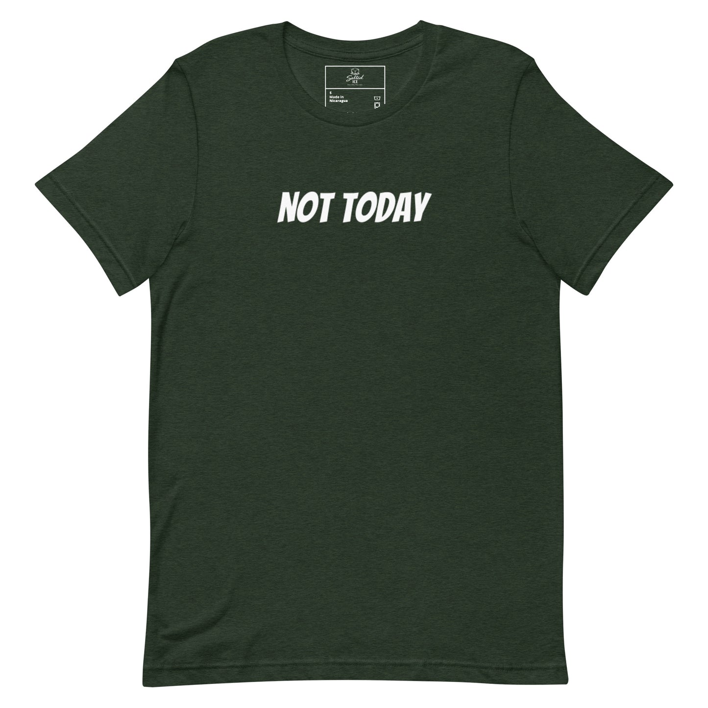 not today t-shirt, funny sarcastic mood graphic tee with minimal streetwear design