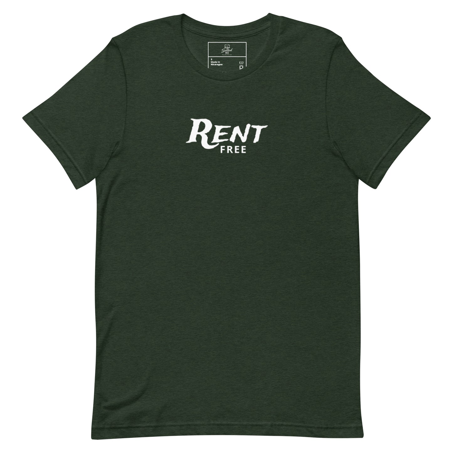 rent free t-shirt, funny mindset tee with sarcastic graphic streetwear design