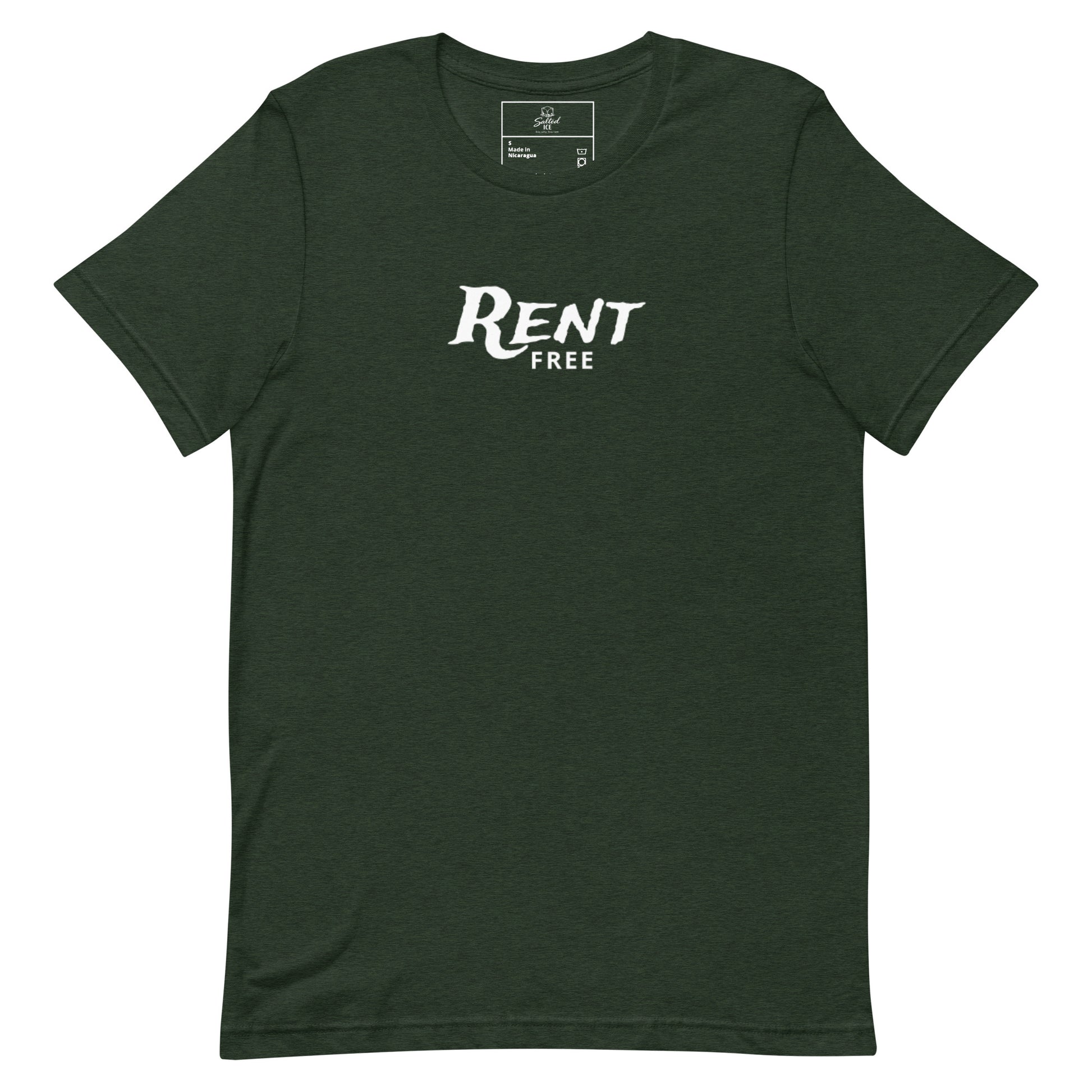 Rent Free t-shirt, funny mindset tee with sarcastic graphic streetwear design