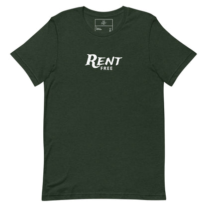 Rent Free t-shirt, funny mindset tee with sarcastic graphic streetwear design