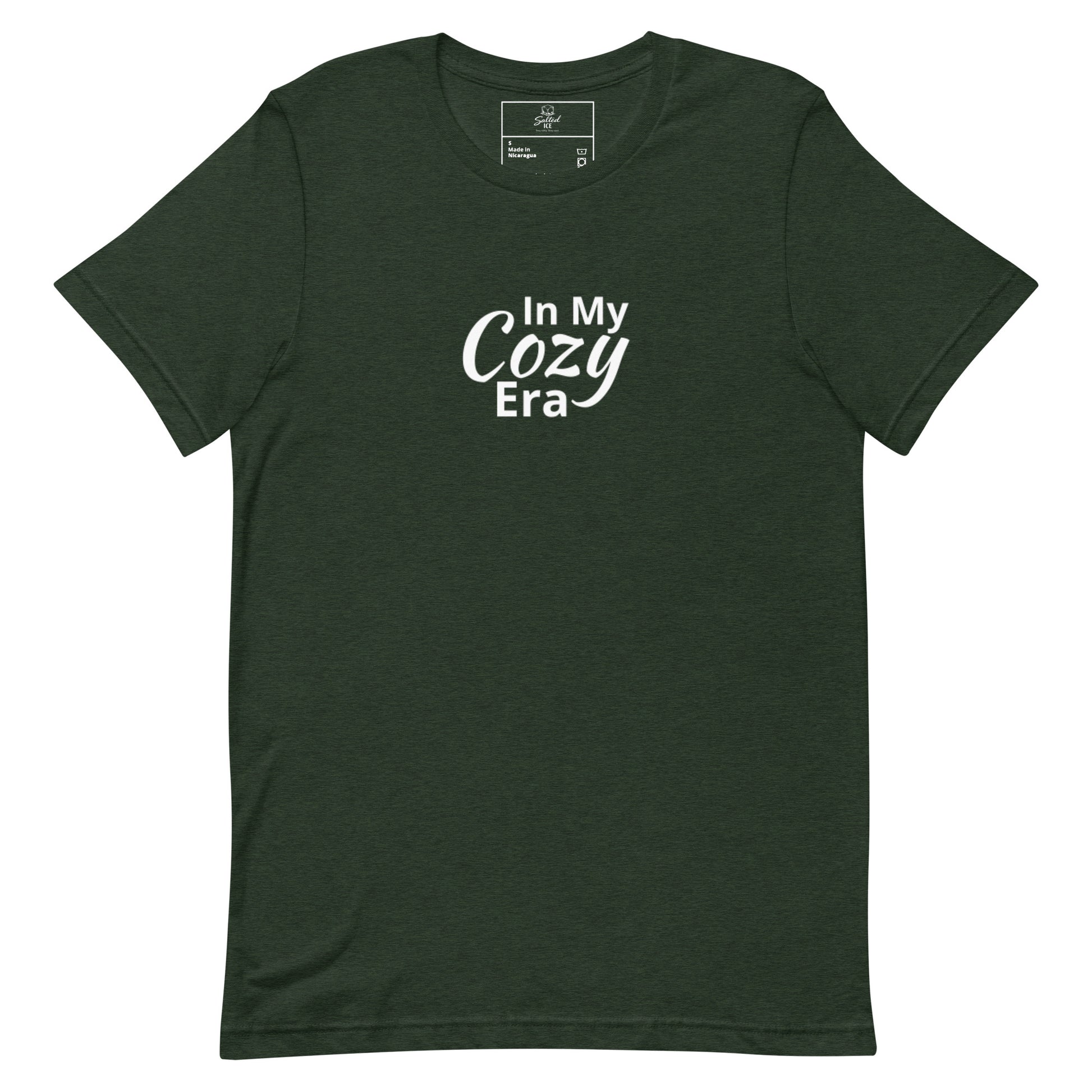 Salted Ice In My Cozy Era T-Shirt | in my cozy era aesthetic t-shirt | comfy vibes graphic tee | gen z cozy streetwear t-shirt | minimalist comfort quote tee