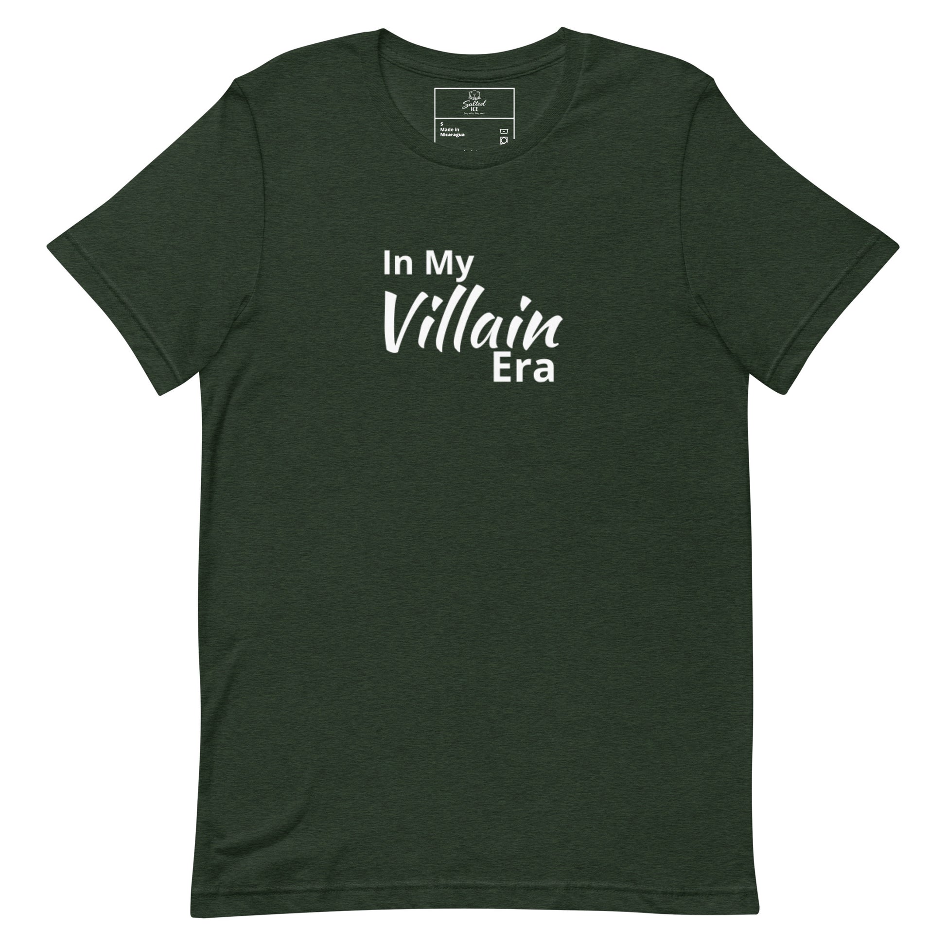Salted Ice In My Villain Era T-Shirt | in my villain era aesthetic t-shirt | funny edgy meme graphic tee | gen z villain vibes streetwear t-shirt | minimalist bold quote tee