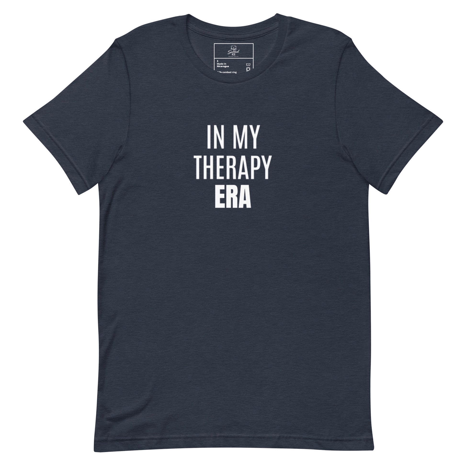 In My Therapy Era t-shirt, mental health healing era graphic tee with minimal streetwear style
