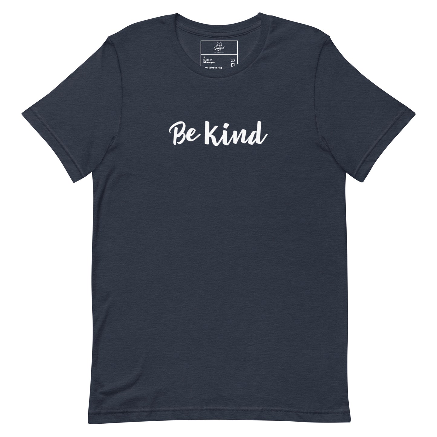 be kind t-shirt, positive minimal aesthetic graphic tee with clean streetwear style