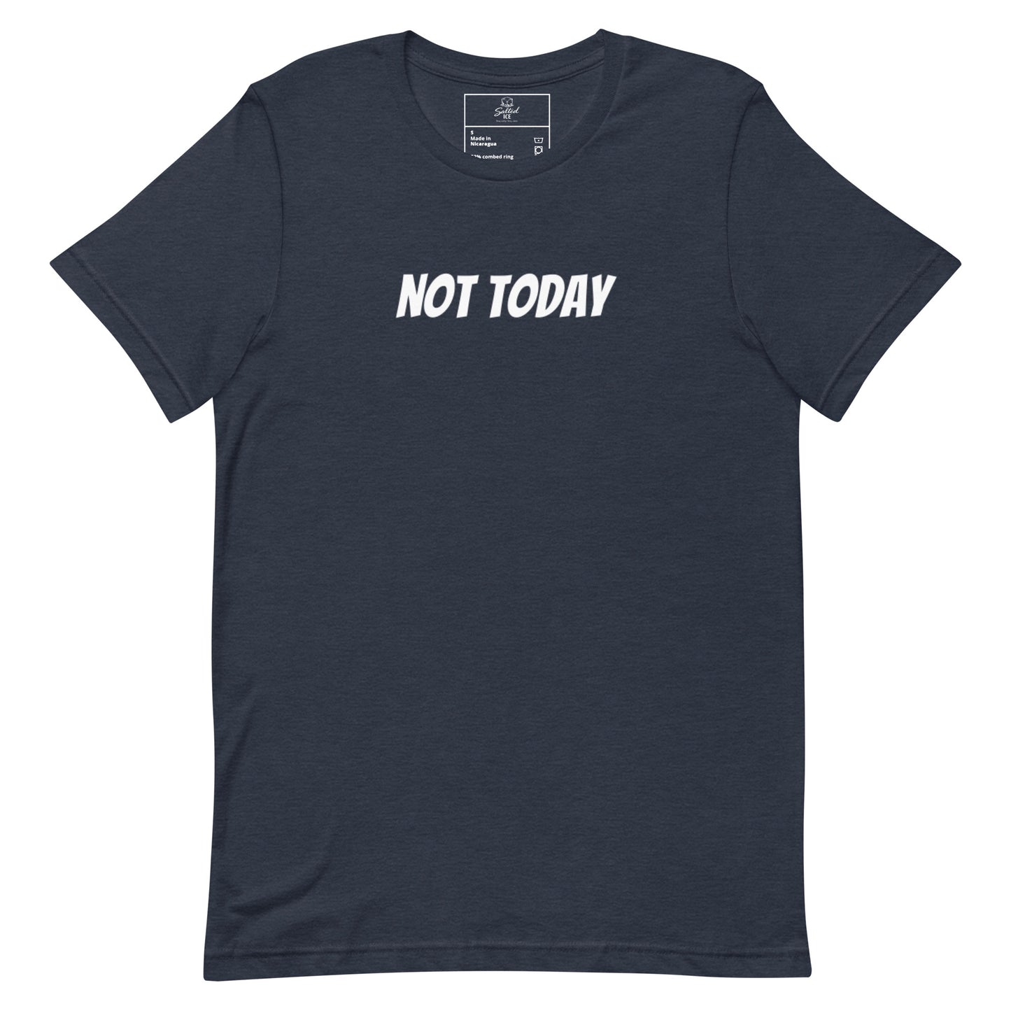 not today t-shirt, funny sarcastic mood graphic tee with minimal streetwear design