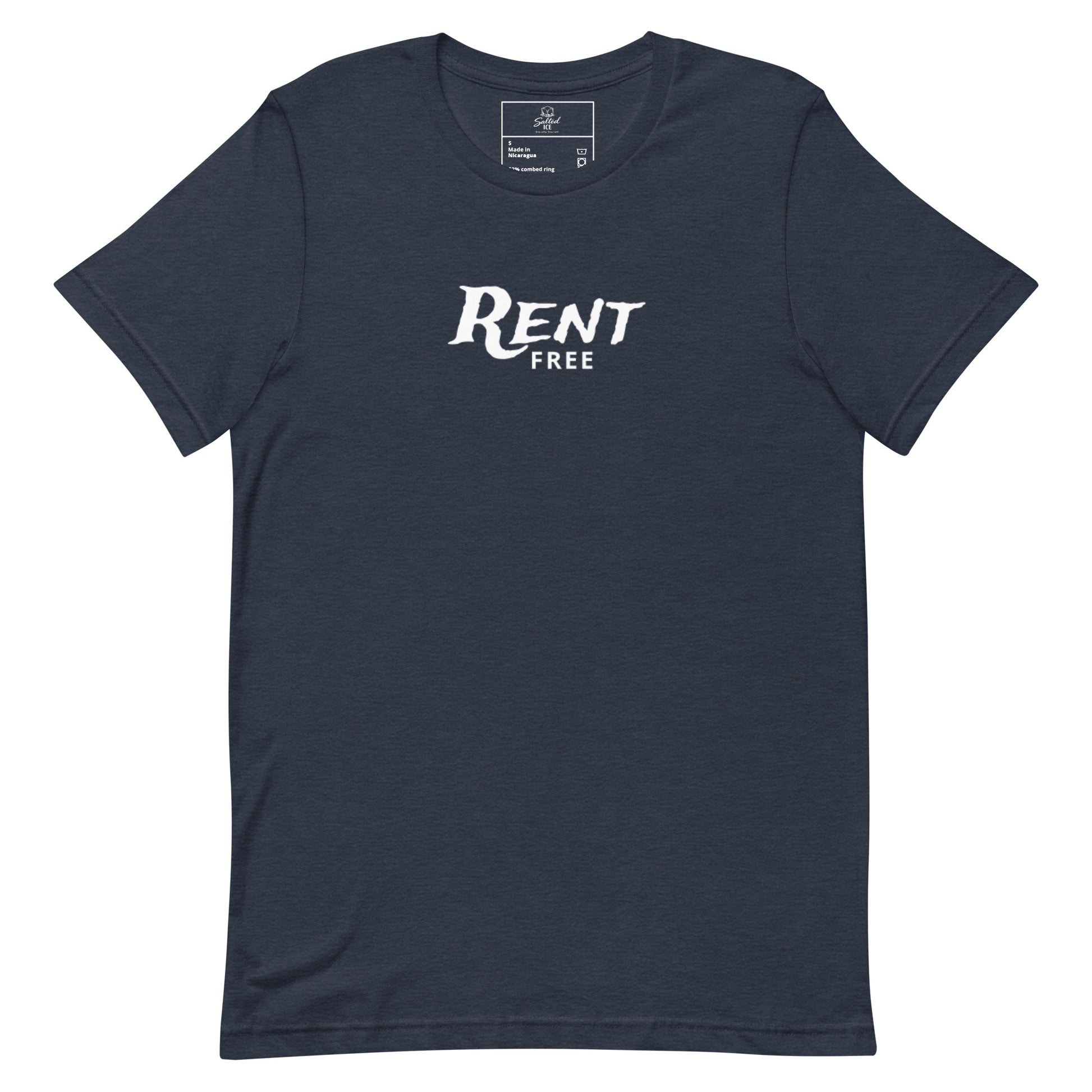 Rent Free t-shirt, funny mindset tee with sarcastic graphic streetwear design