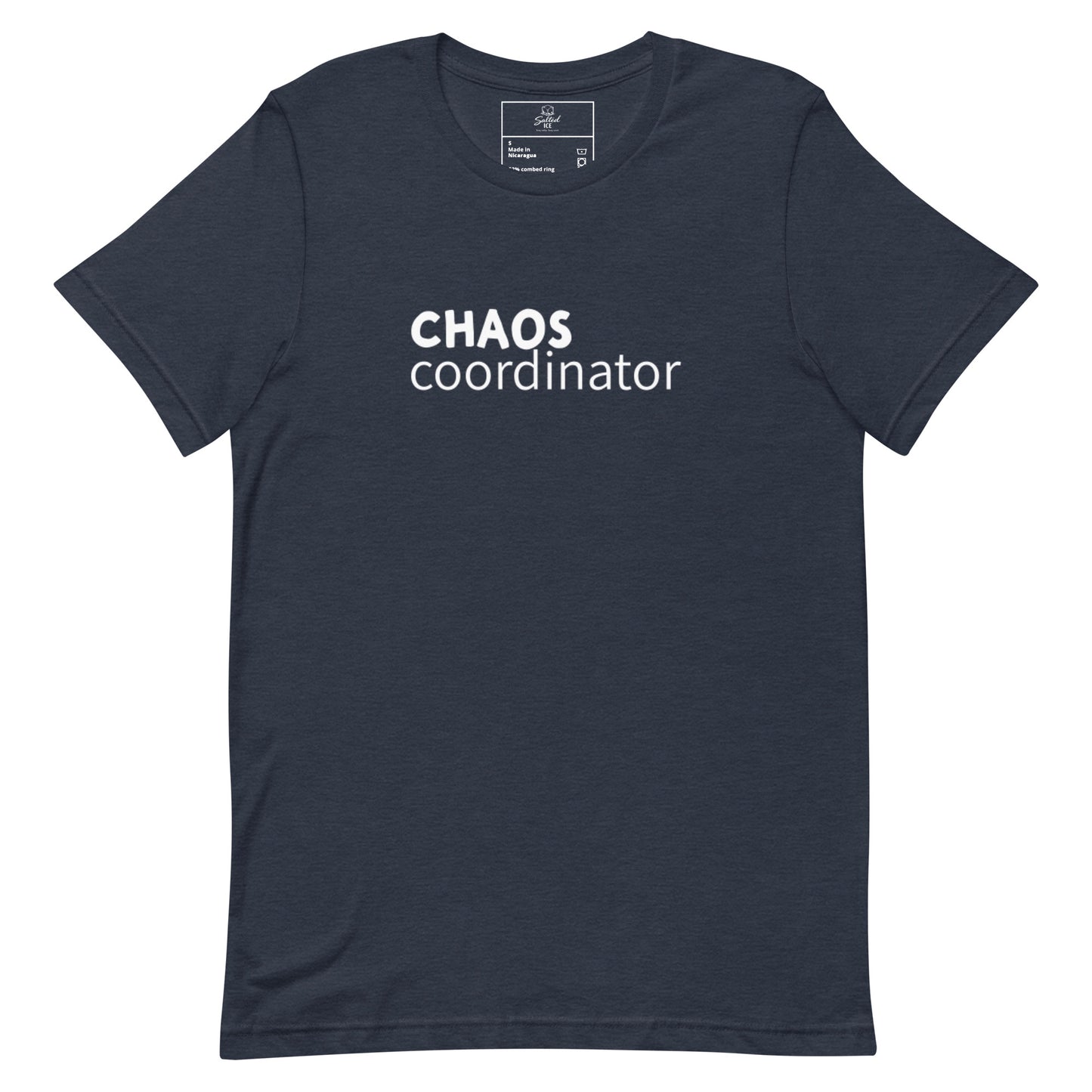 chaos coordinator t-shirt, funny mom life tee with sarcastic humor graphic design