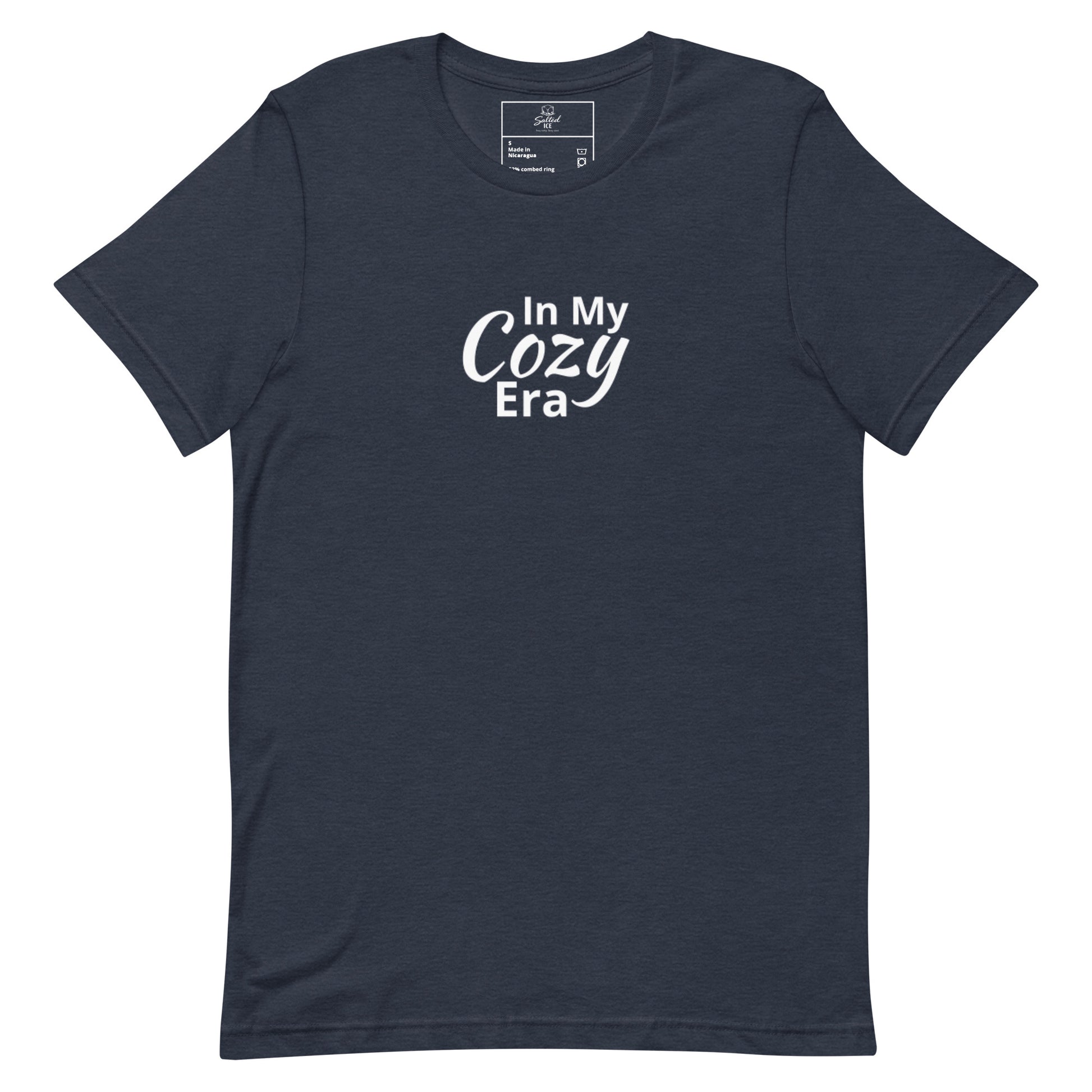 Salted Ice In My Cozy Era T-Shirt | in my cozy era aesthetic t-shirt | comfy vibes graphic tee | gen z cozy streetwear t-shirt | minimalist comfort quote tee