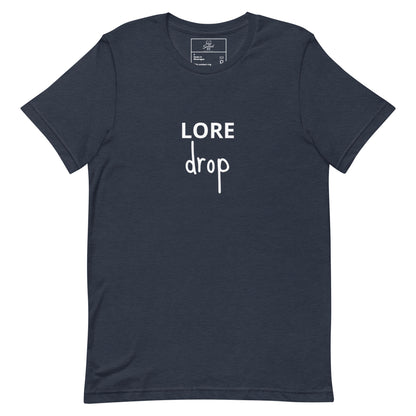 Lore Drop t-shirt, trendy streetwear graphic tee with viral meme design