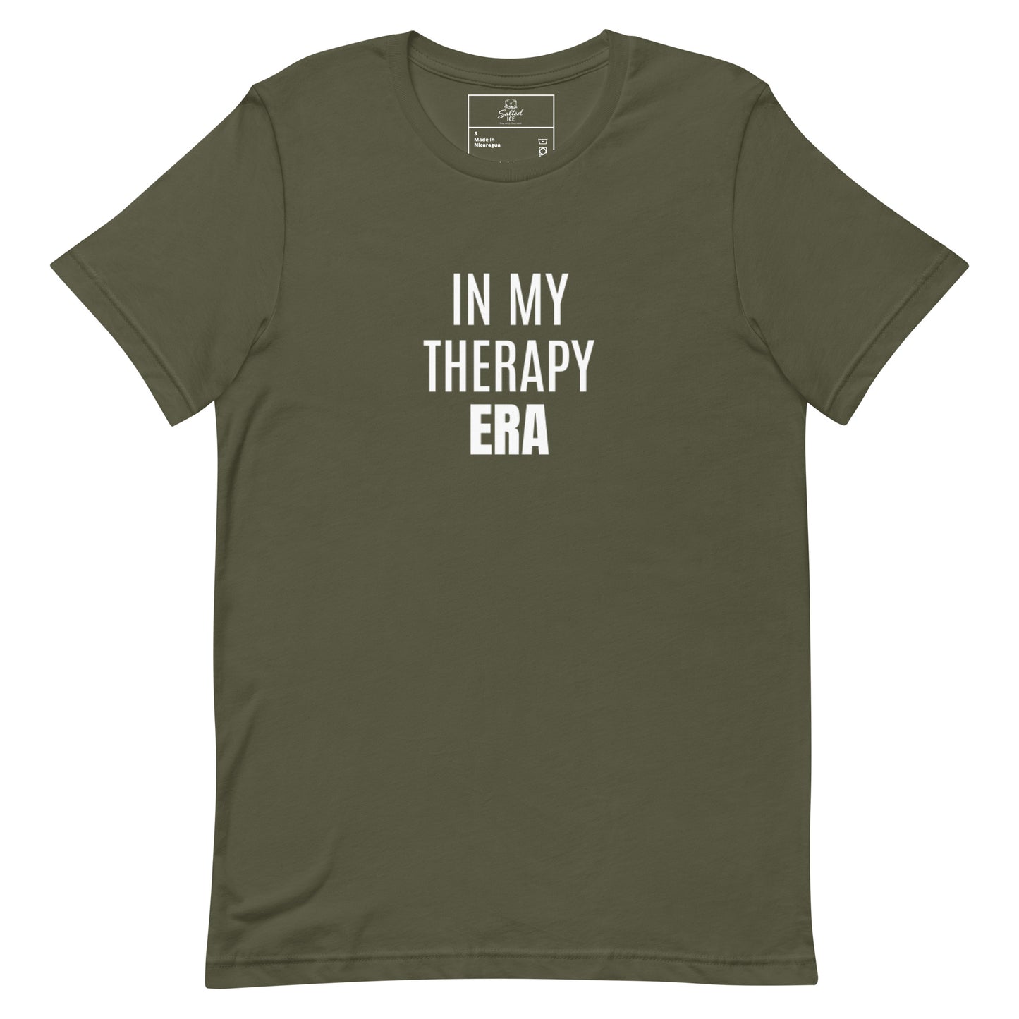 in my therapy era t-shirt, mental health healing era graphic tee with minimal streetwear style