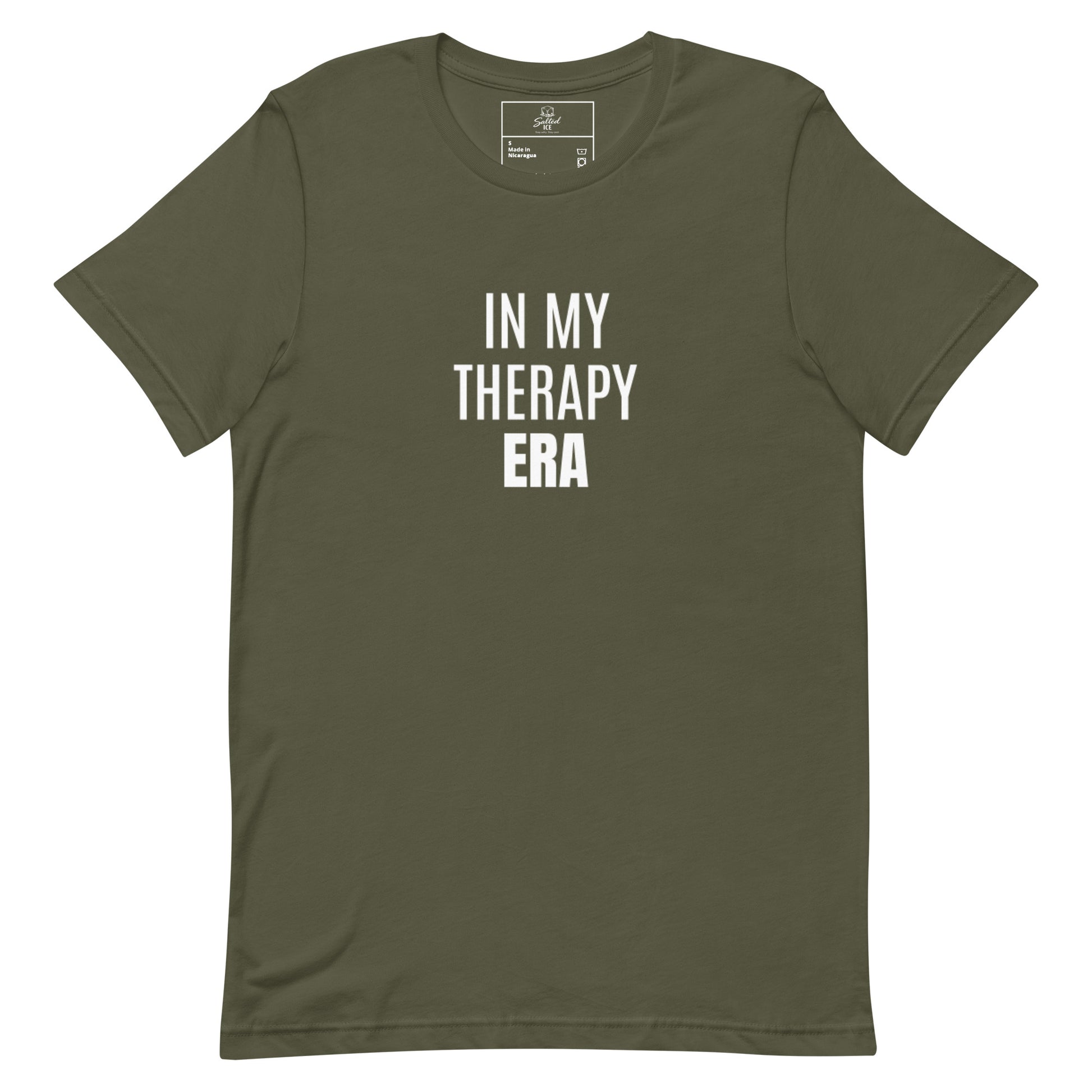 In My Therapy Era t-shirt, mental health healing era graphic tee with minimal streetwear style