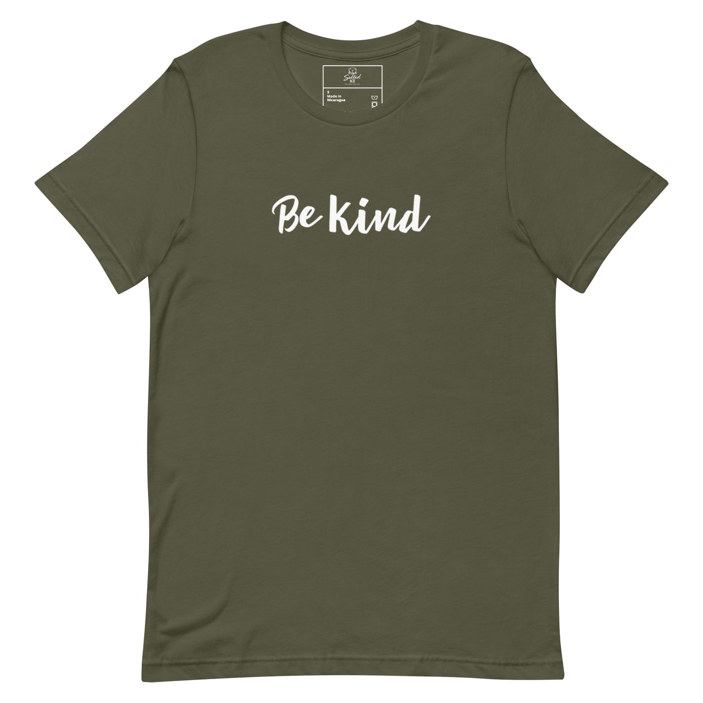 be kind t-shirt, positive minimal aesthetic graphic tee with clean streetwear style