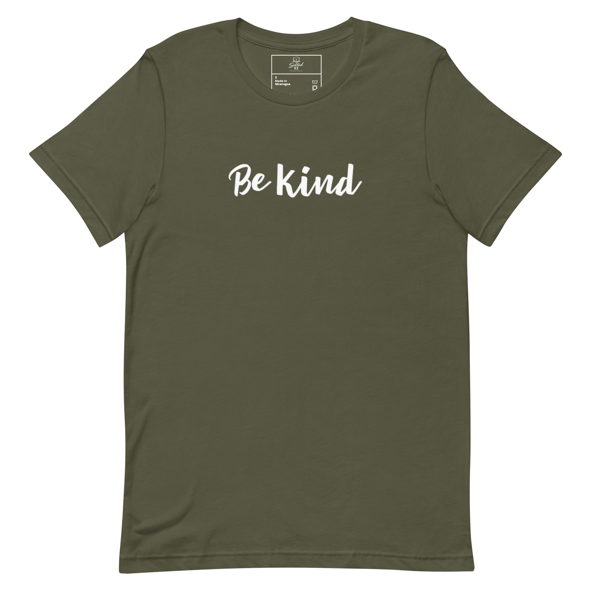 Be Kind t-shirt, positive minimal aesthetic graphic tee with clean streetwear style