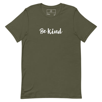 Be Kind t-shirt, positive minimal aesthetic graphic tee with clean streetwear style
