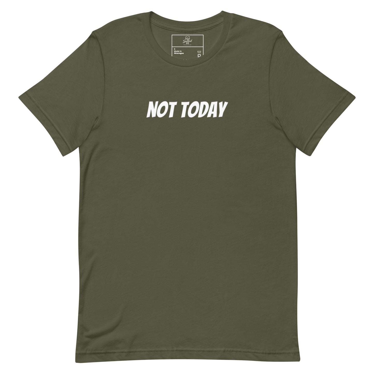 not today t-shirt, funny sarcastic mood graphic tee with minimal streetwear design