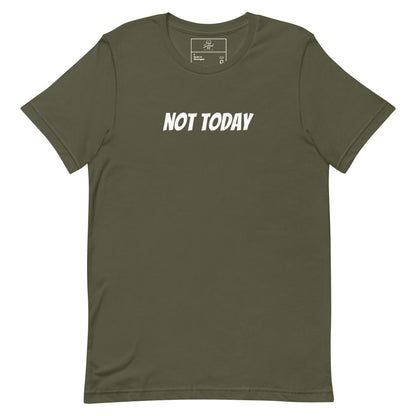 Not Today t-shirt, funny sarcastic mood graphic tee with minimal streetwear design