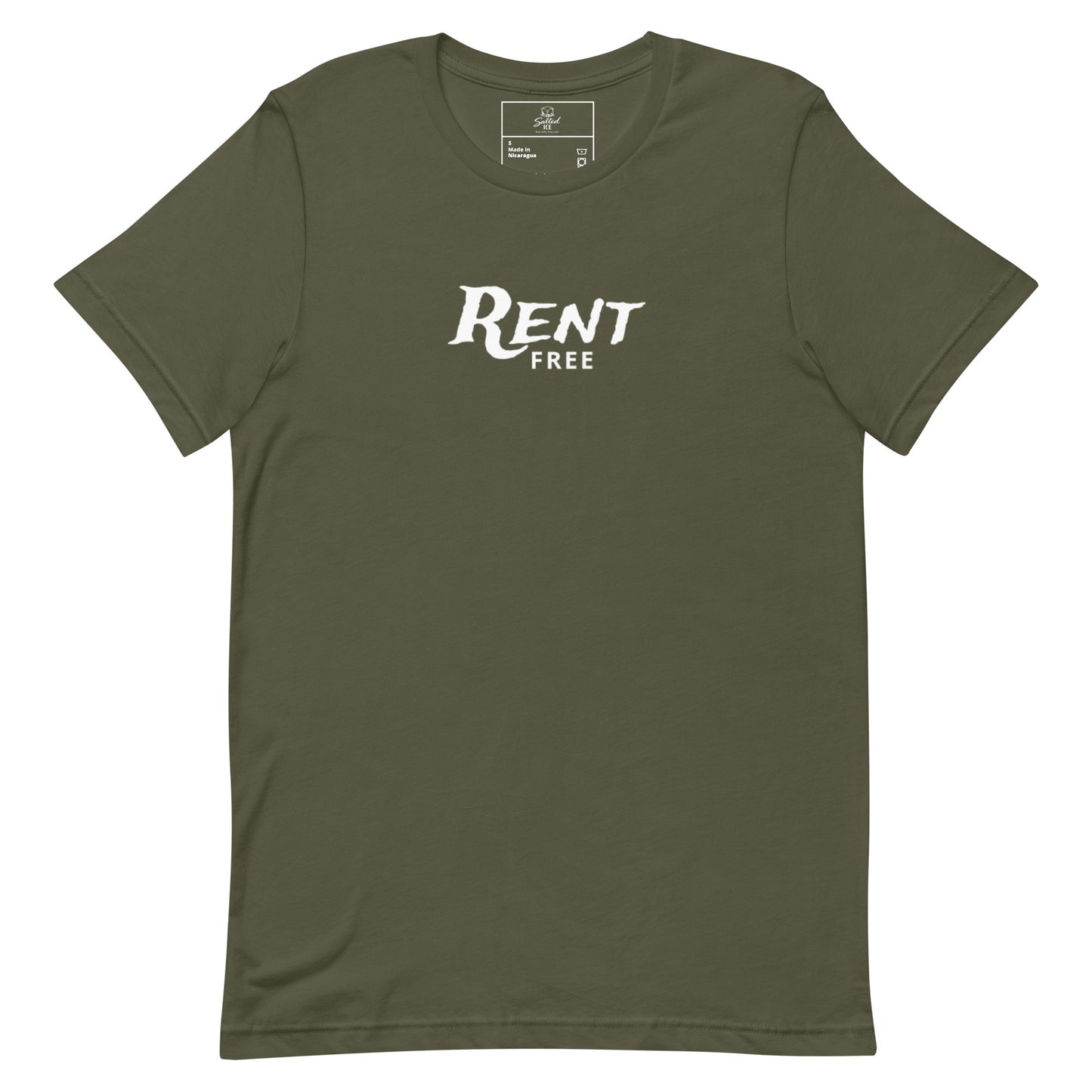 rent free t-shirt, funny mindset tee with sarcastic graphic streetwear design