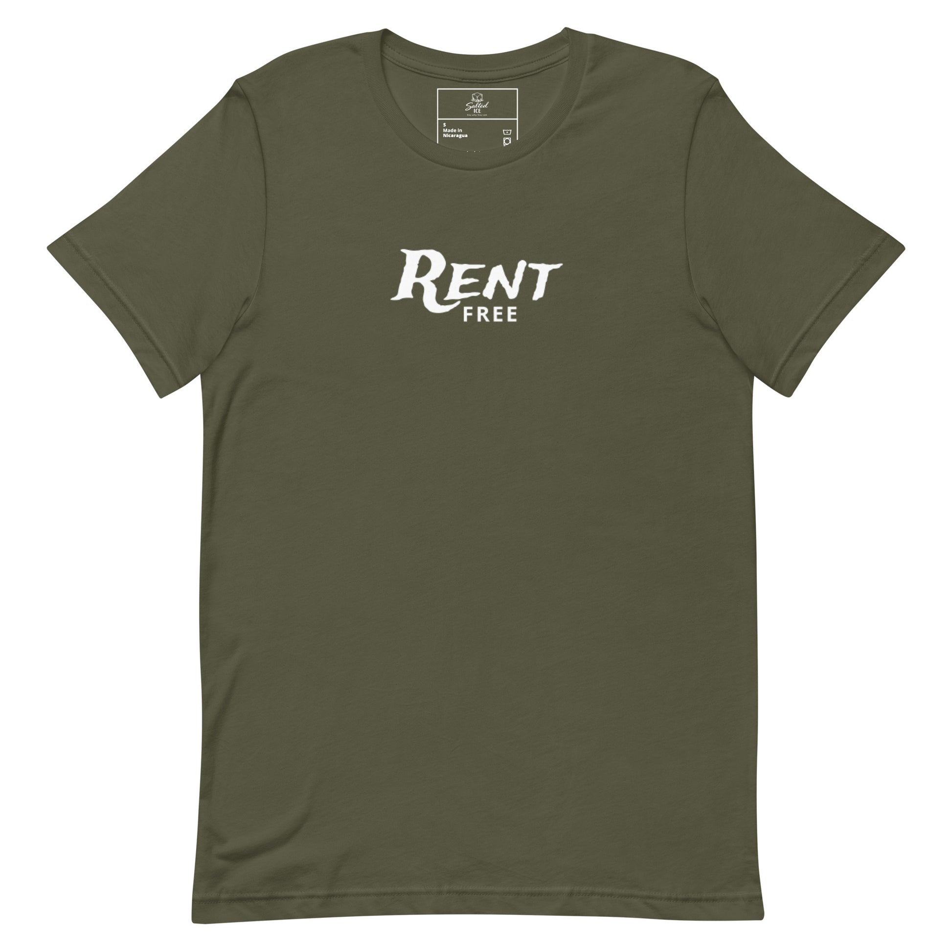 Rent Free t-shirt, funny mindset tee with sarcastic graphic streetwear design