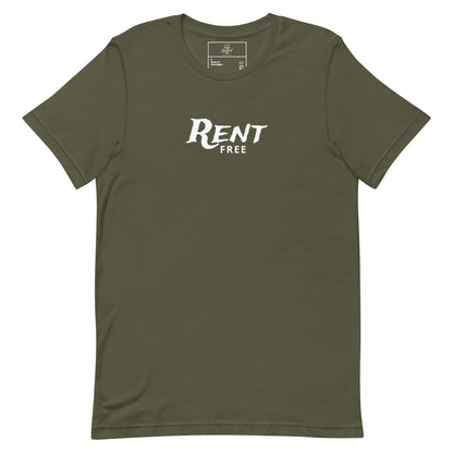 Rent Free t-shirt, funny mindset tee with sarcastic graphic streetwear design