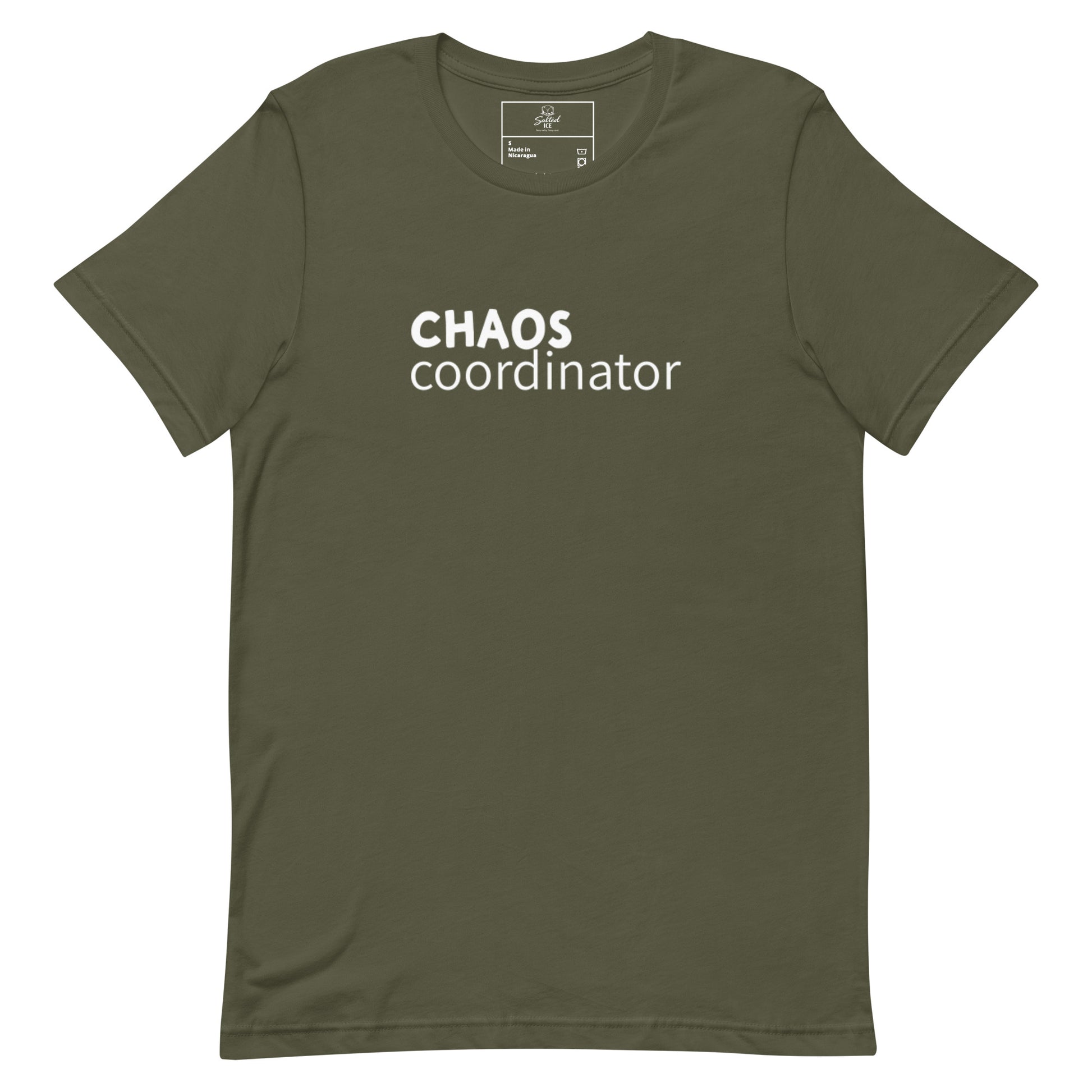 Chaos Coordinator t-shirt, funny mom life tee with sarcastic humor graphic design