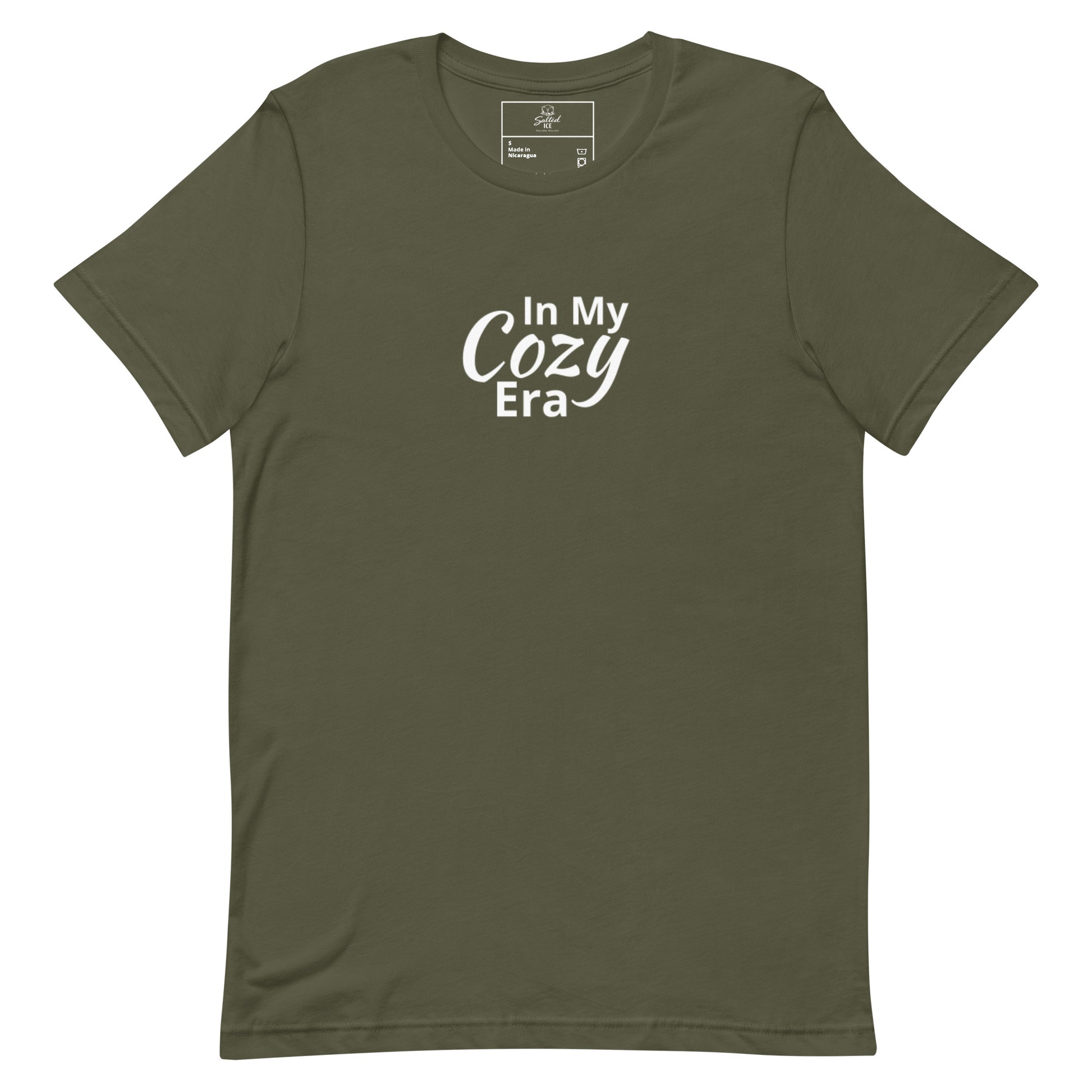 Salted Ice In My Cozy Era T-Shirt | in my cozy era aesthetic t-shirt | comfy vibes graphic tee | gen z cozy streetwear t-shirt | minimalist comfort quote tee