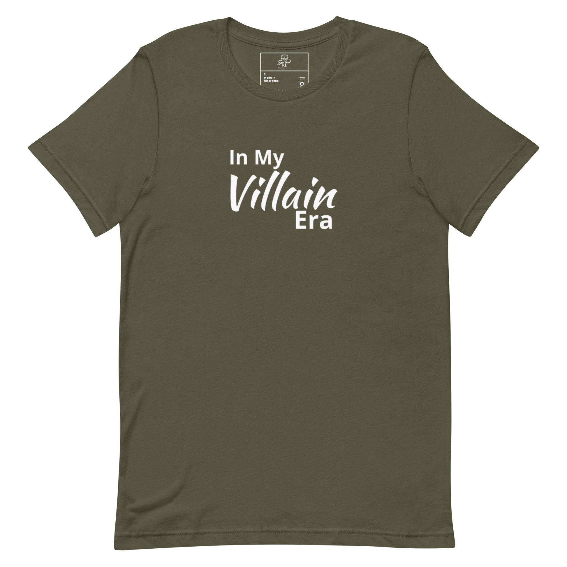 Salted Ice In My Villain Era T-Shirt | in my villain era aesthetic t-shirt | funny edgy meme graphic tee | gen z villain vibes streetwear t-shirt | minimalist bold quote tee