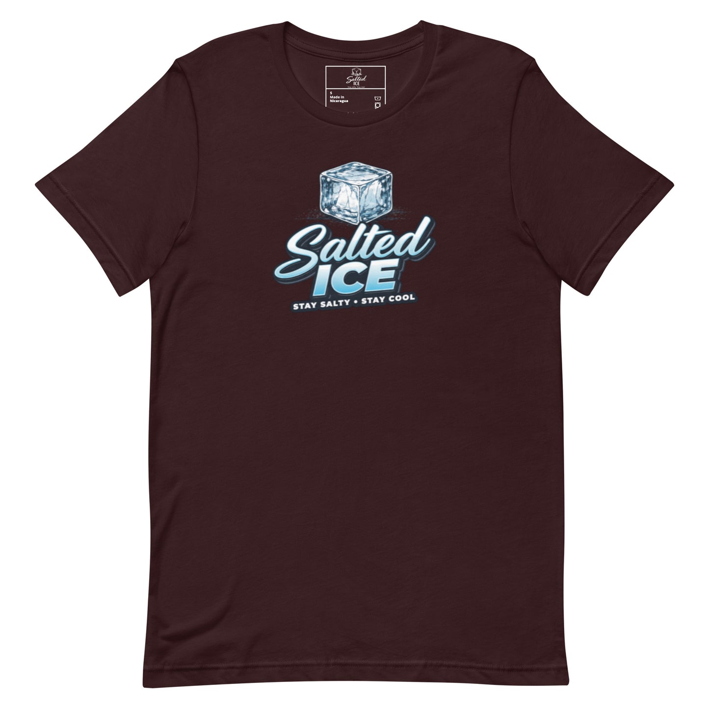 salted ice logo t-shirt | salted ice logo graphic tee | minimalist logo streetwear t-shirt | gen z casual aesthetic tee | iconic brand statement 